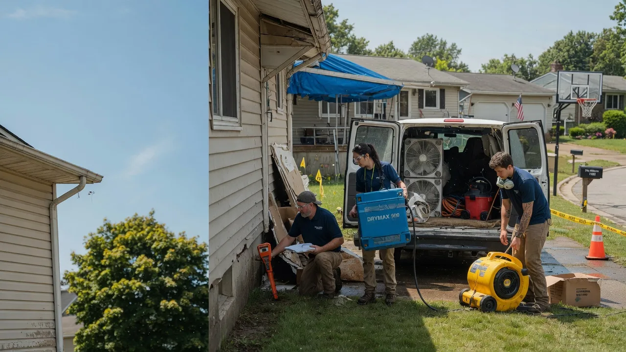 Ceiling Leak Cleanup in Convoy, OH near me